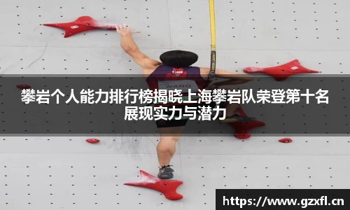 攀岩个人能力排行榜揭晓上海攀岩队荣登第十名展现实力与潜力